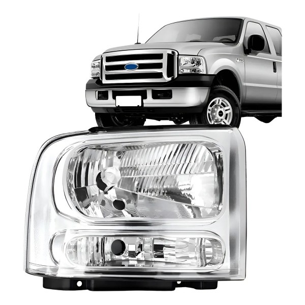 Farol F250 2006 2007 2008 2009 2010 2011 Manual H4 Promoçã