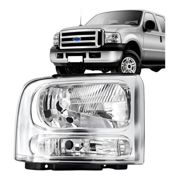Farol F250 2006 2007 2008 2009 2010 2011 Manual H4 Promoçã