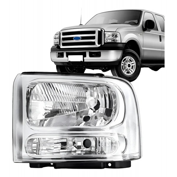 Farol F250 2006 2007 2008 2009 2010 2011 Manual H4 Promoçã
