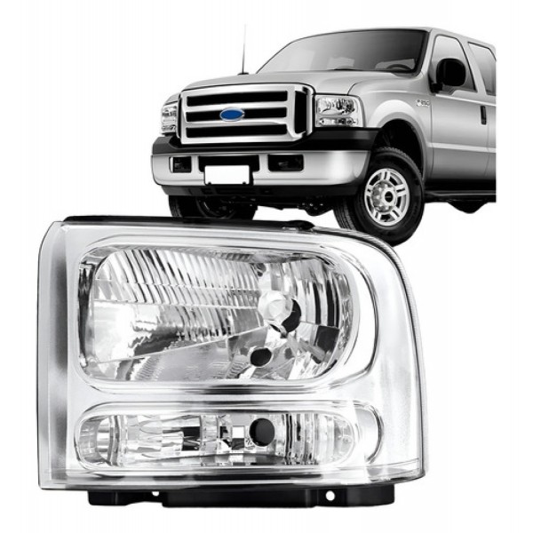 Farol F250 2006 2007 2008 2009 2010 2011 Manual H4 Promoçã