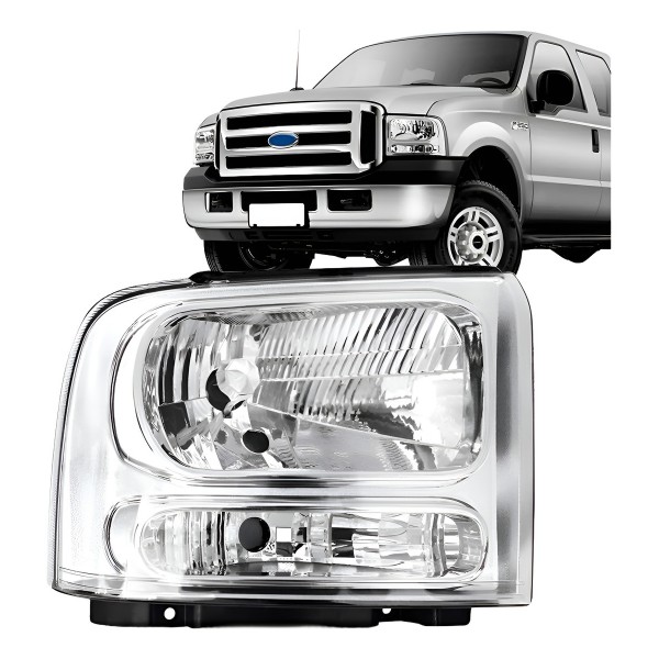Farol F250 2006 2007 2008 2009 2010 2011 Manual H4 Promoçã