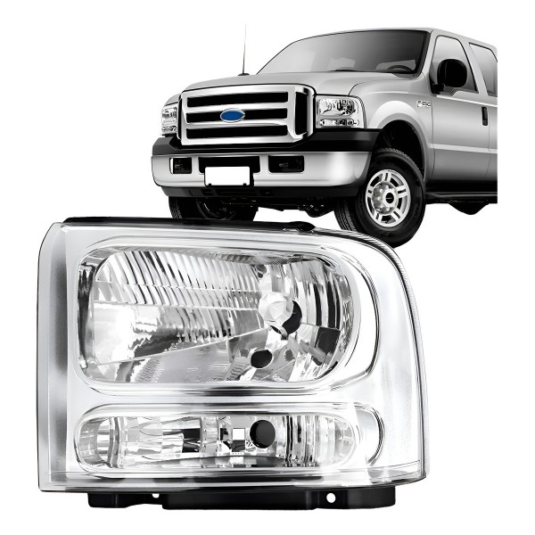 Farol F250 2006 2007 2008 2009 2010 2011 Manual H4 Promoçã