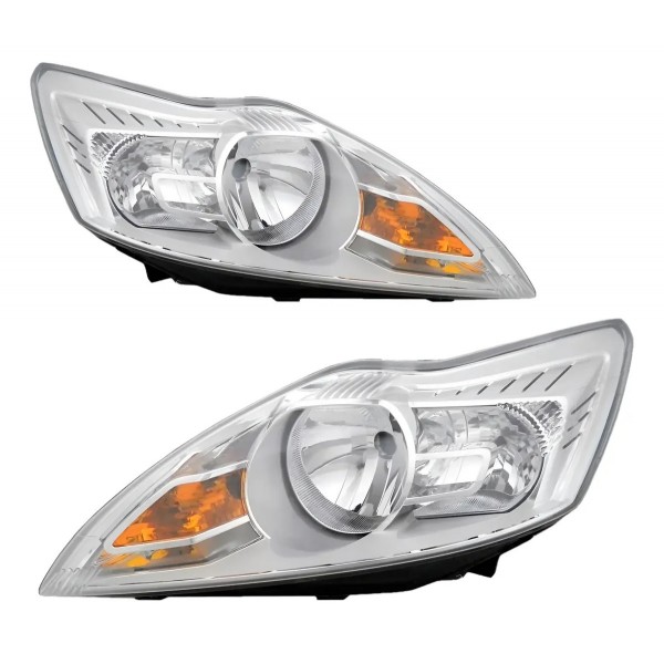 Par Farol Focus 2009 A 2012 Eletrico Com Motor Sem Projetor Direito