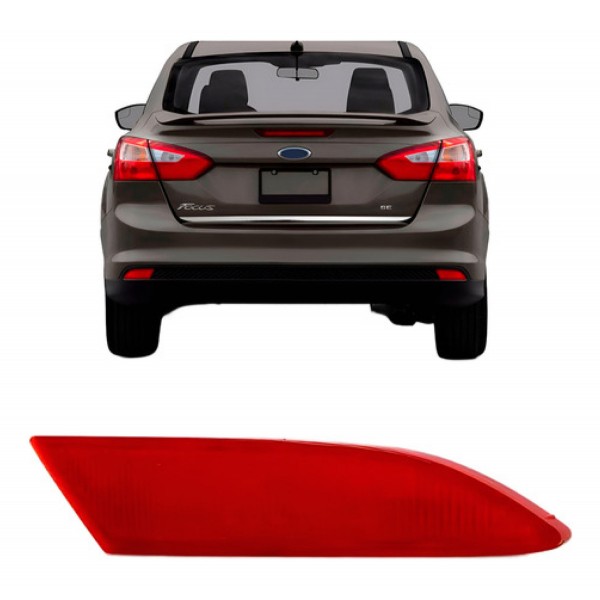 Refletor Parachoque Traseiro Focus 2014 A 2017 Sedan