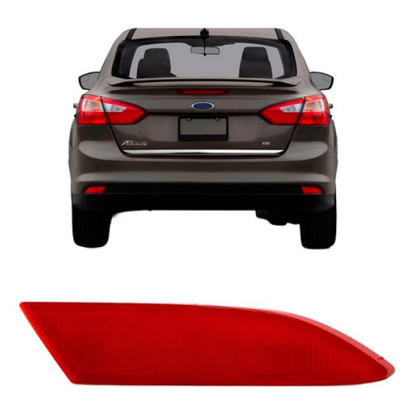 Defletor Parachoque Traseiro Focus Sedan 2014 2015 2016 2017