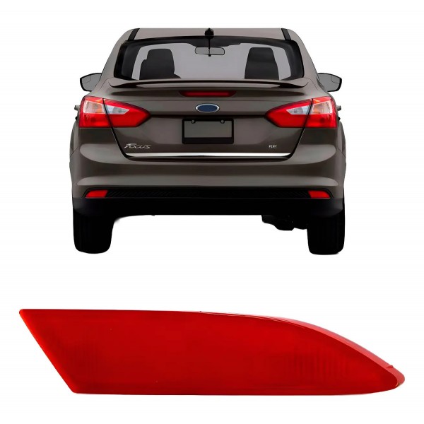 Defletor Parachoque Focus Sedan 2014 15 16 2017 Traseiro