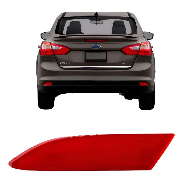 Defletor Parachoque Focus Sedan 2014 15 16 2017 Traseiro