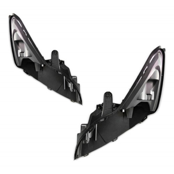 Par Carcaça Farol Dianteiro Para Ford Focus 2009 A 2013
