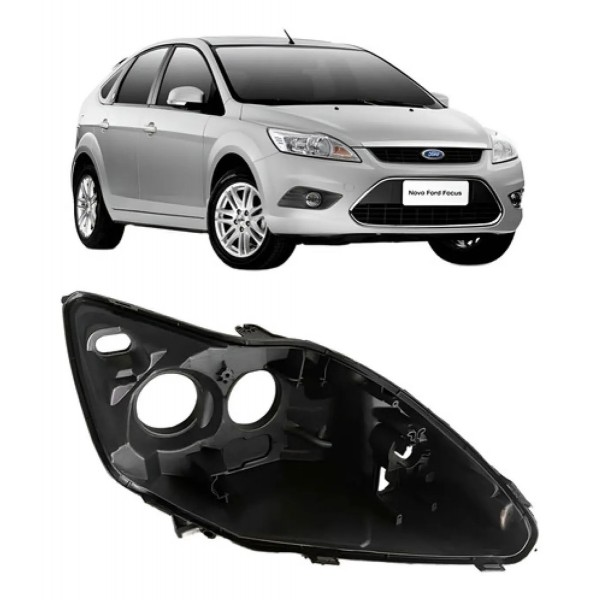 Carcaça Farol Dianteiro Para Ford Focus 2009 A 2013