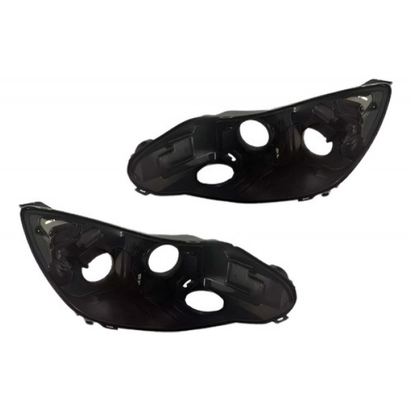 Par Carcaça Farol Dianteiro Para Ford Focus 2014 2015