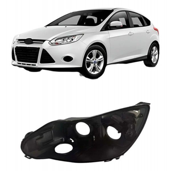 Carcaça Farol Dianteiro Para Ford Focus 2014 2015