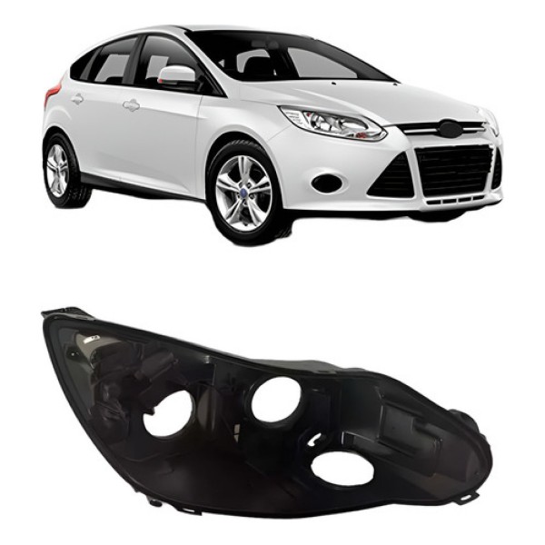 Carcaça Farol Dianteiro Para Ford Focus 2014 2015
