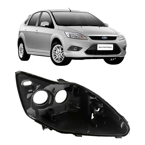 Carcaça Farol Para Ford Focus 2009 2010 2011 2012 2013