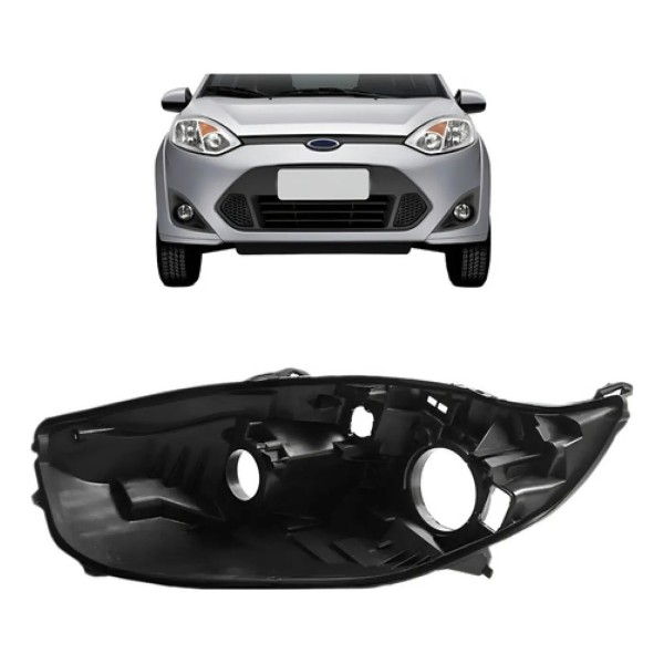 Carcaça Farol Dianteiro Ford Fiesta 2010 2011 2012