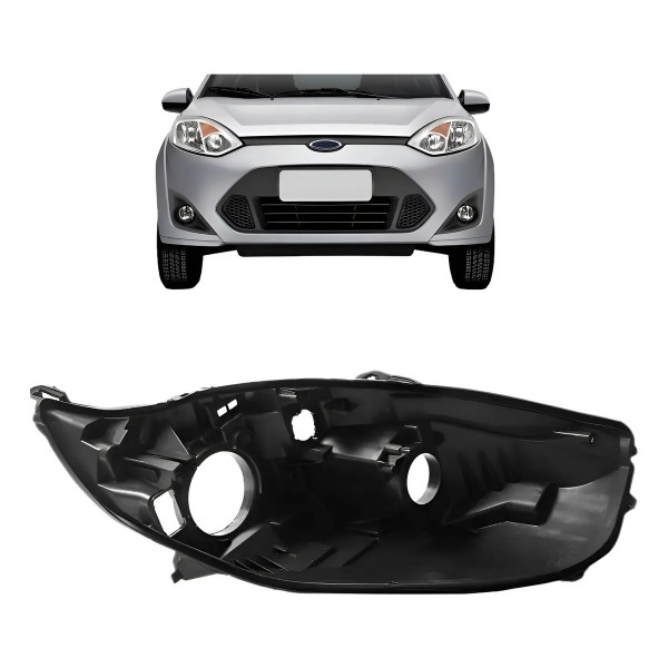 Carcaça Farol Dianteiro Ford Fiesta 2010 2011 2012