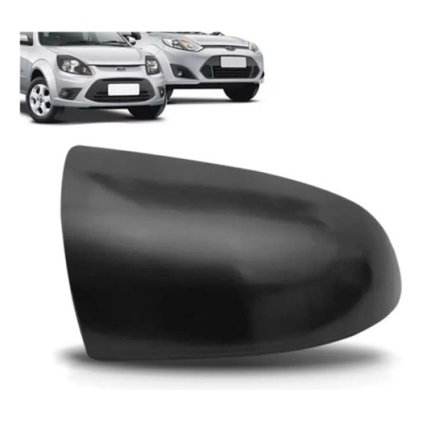 Capa Retrovisor Fiesta 2003 A 2014 Ka 2008 A 2014 Preto