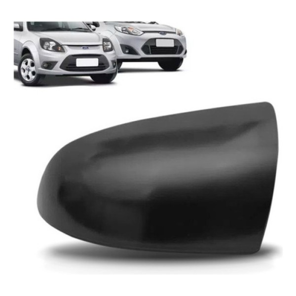 Capa Retrovisor Fiesta 2003 A 2014 Ka 2008 A 2014 Preto