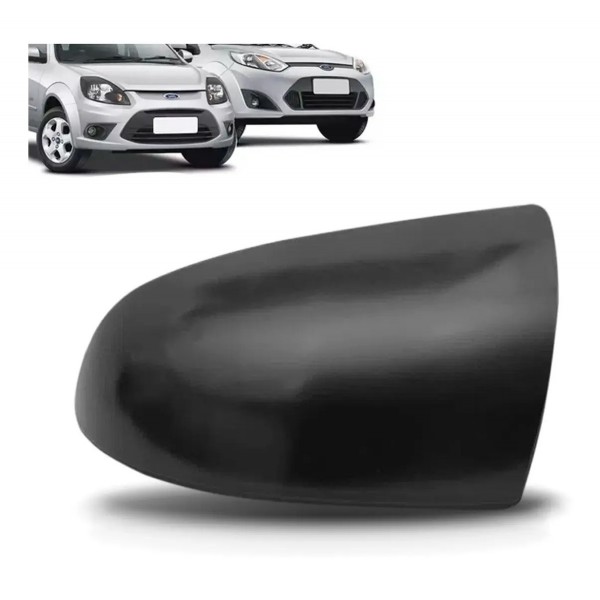 Capa Retrovisor Fiesta 2003 A 2014 Ka 2008 A 2014 Preto