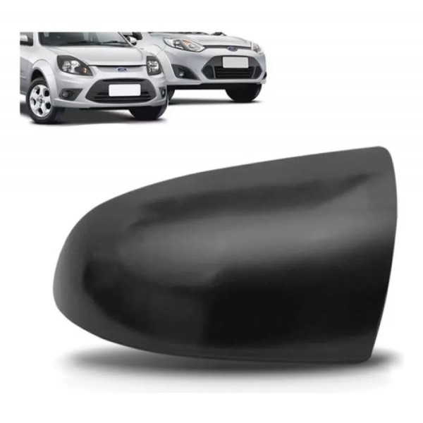 Capa Retrovisor Fiesta 2003 A 2014 Ka 2008 A 2014 Preto