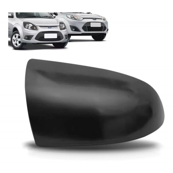 Capa Retrovisor Fiesta 2003 A 2014 Ka 2008 A 2014 Preto
