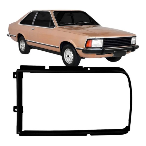 Aro Moldura Farol Corcel Ii 1978 79 80 81 82 83 1984 Preto