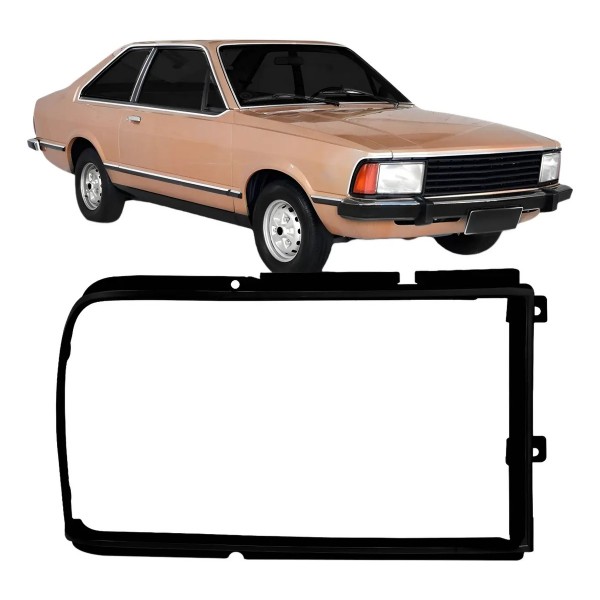 Aro Moldura Farol Corcel Ii 1978 79 80 81 82 83 1984 Preto