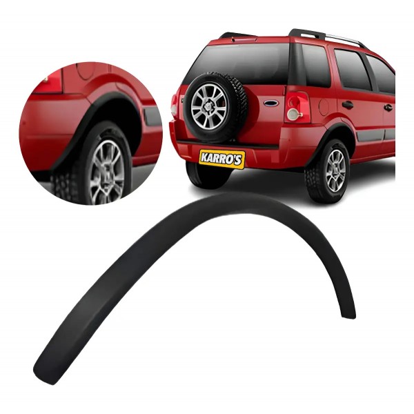 Alargador Vão De Roda Traseiro Ecosport 2003 A 2012 Retov