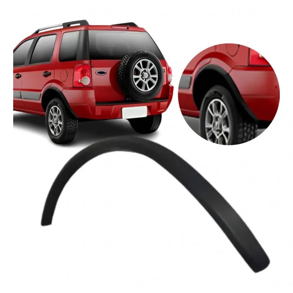 Alargador Vão De Roda Traseiro Ecosport 2003 A 2012 Retov
