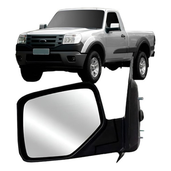 Retrovisor Ranger 2010 2011 2012 Manual Capa Cromada