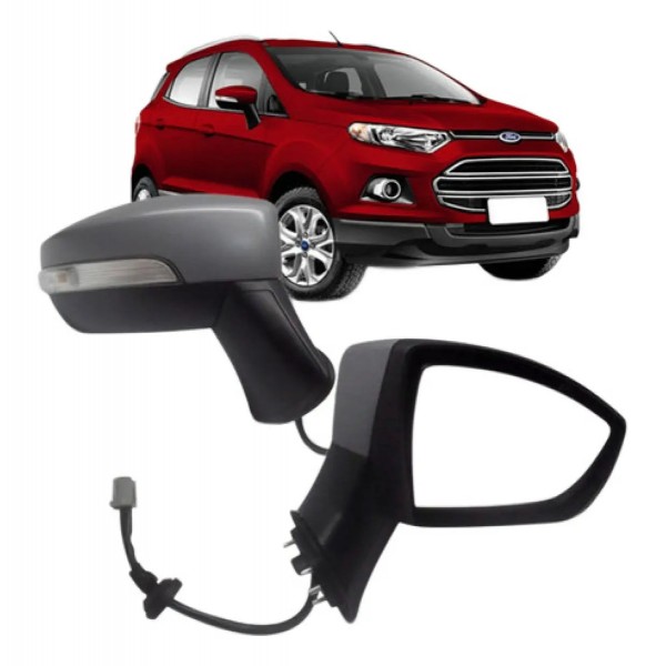 Par Retrovisor Ecosport 2013 14 15 16 17 Eletrico Com Pisca