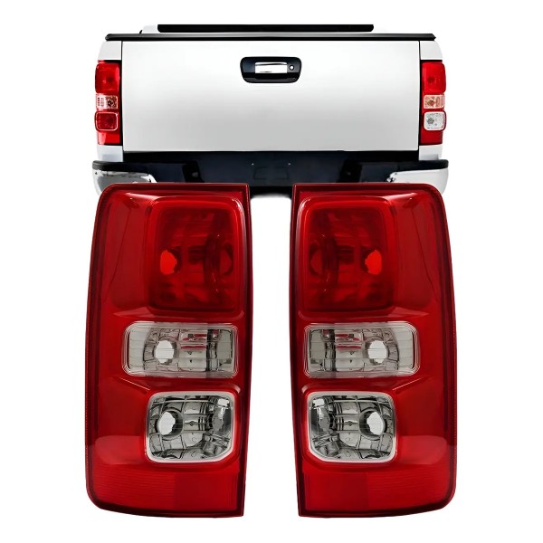 Par Lanterna Traseira S10 2012 2013 2014 2015 2016 S/ Led Gm Ambos Lados Vermelho