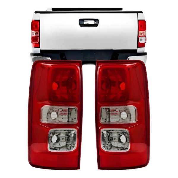 Par Lanterna Traseira S10 2012 2013 2014 2015 2016 S/ Led Gm Ambos Lados Vermelho