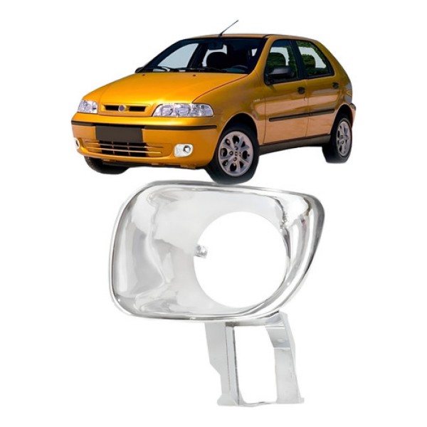 Suporte Farol Milha Palio 2001 2002 2003 Cromado