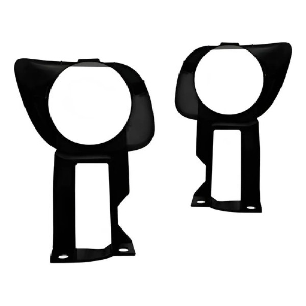 Par Suporte Farol Milha Palio 2001 2002 2003 Preto