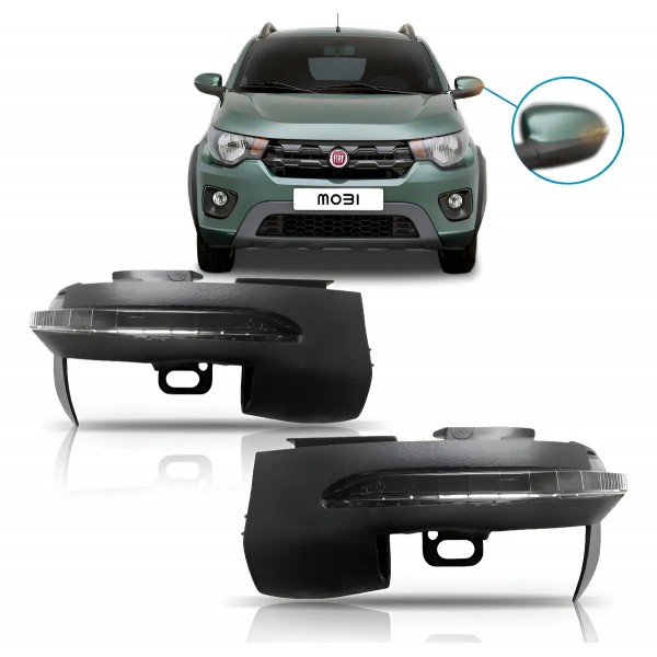 Seta Retrovisor Fiat Mobi 2014 2015 2016 2017 2018 Completo