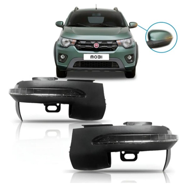 Seta Retrovisor Fiat Mobi 2014 2015 2016 2017 2018 Completo