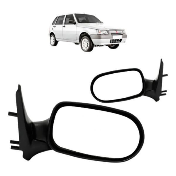 Par Retrovisor Uno Fire Flex 4 Portas 04 A 2013 S/ Controle