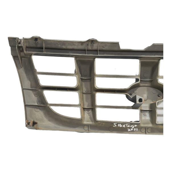 Grade Dianteira Parachoque Sportage 1999 2000 A 2002 Avaria Cinza-escuro Fosco