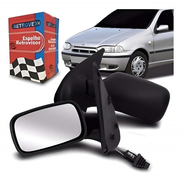 Par Retrovisor Palio 4 Portas 1996 97 98 1999 2000 Retrovex