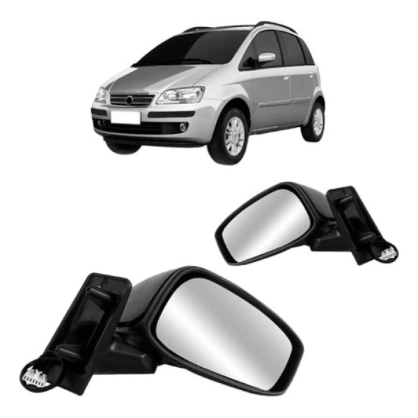 Par Retrovisor Idea 2005 2006 2007 2008 09 10 2011 Elétrico