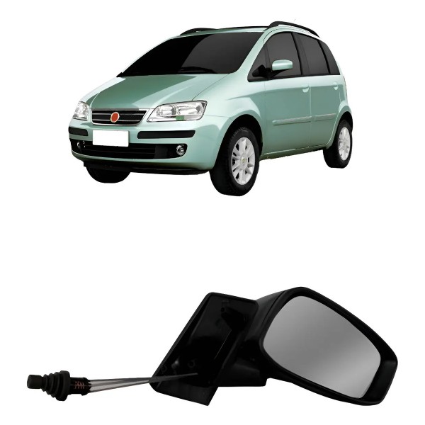 Retrovisor Para Fiat Idea 2005 2006 A 2011 C/ Controle