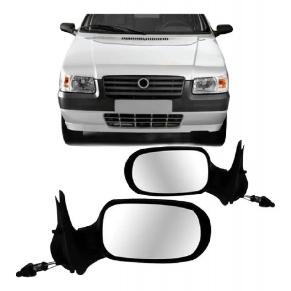 Par Retrovisor Uno Fire 2 Portas 05/2010 Com Controle Oferta