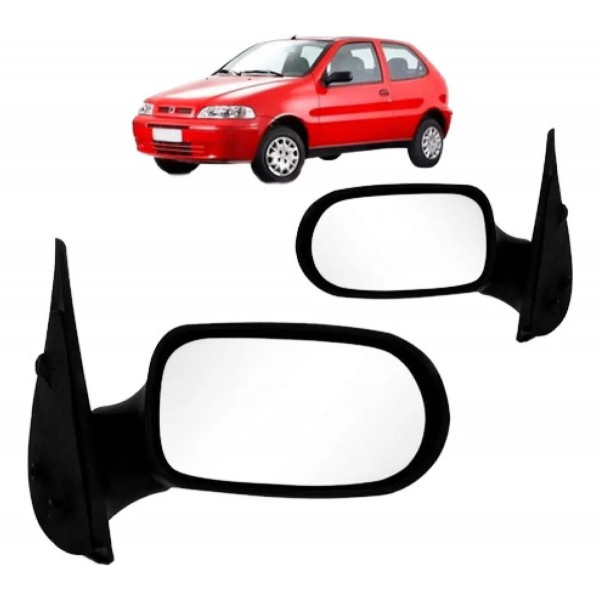 Par Retrovisor Palio Fire 2 Portas 2001 A 2003 Sem Controle
