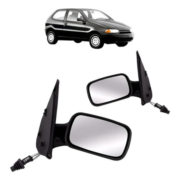 Par Retrovisor Palio 2 Portas 96 97 98 99 2000 Com Controle