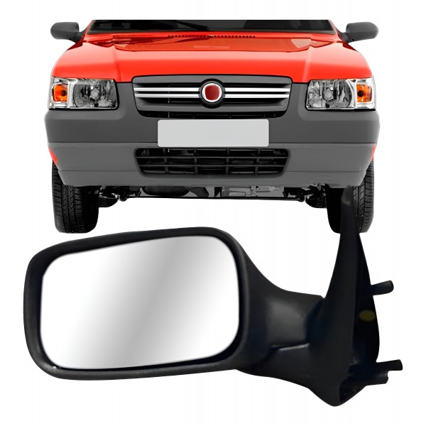 Retrovisor Uno Fire 2 Portas 2005 06 07 A 2010 Sem Controle