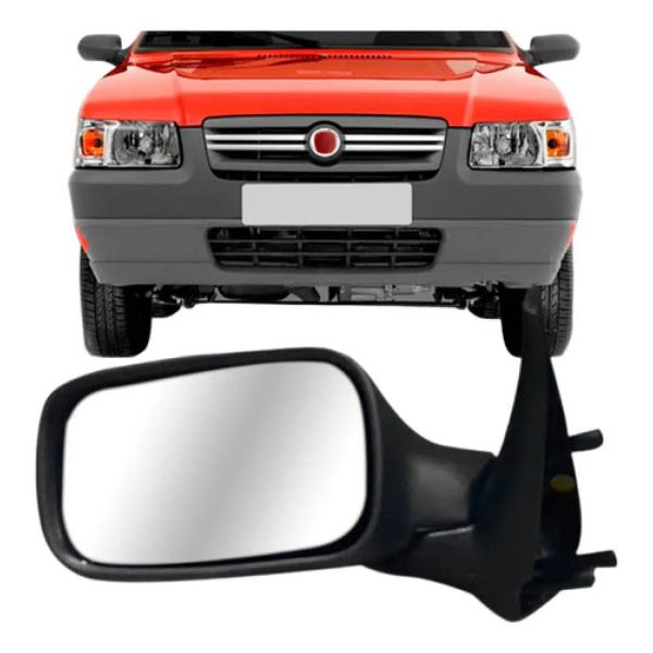 Retrovisor Uno Fire 2 Portas 2005 06 07 A 2010 Sem Controle