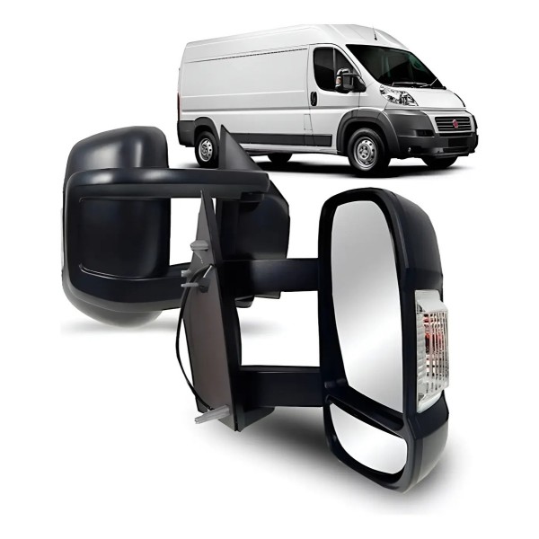Retrovisor Ducato 2018 A 2023 Fixo Longo Com Pisca Direito