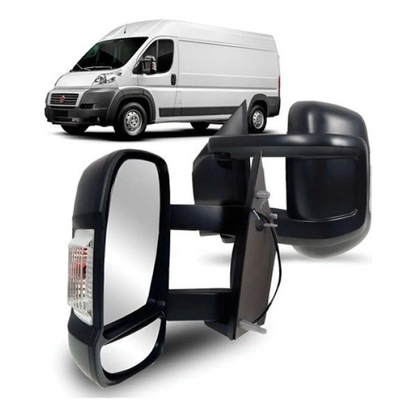 Retrovisor Eletrico Longo Ducato Com Pisca 2018 A 2022