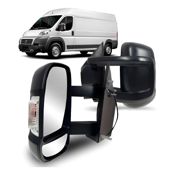 Retrovisor Eletrico Longo Ducato Com Pisca 2018 A 2022