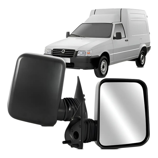 Par Retrovisor Fiorino Fixo 1997 A 2007 Modelo Original